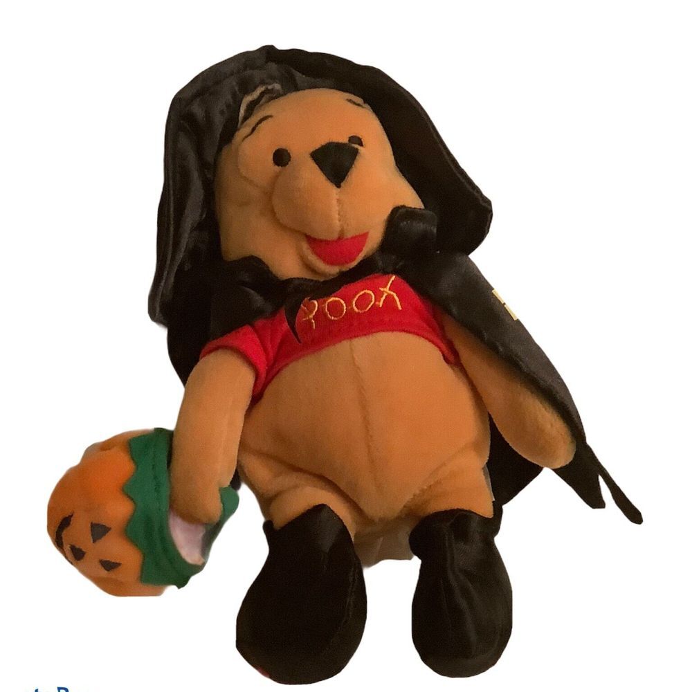 DISNEY‎ Store Plush Witch Winnie Pooh Mini Bean Bag 8 inch Halloween Plush